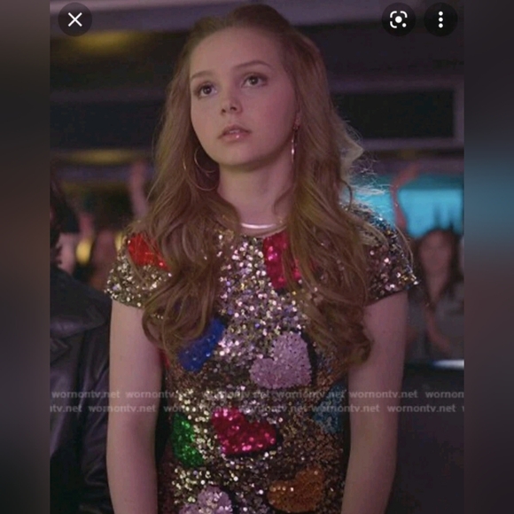 Alice + olivia Nat Heart Sequin Mini Dress Size 0 - Picture 14 of 16